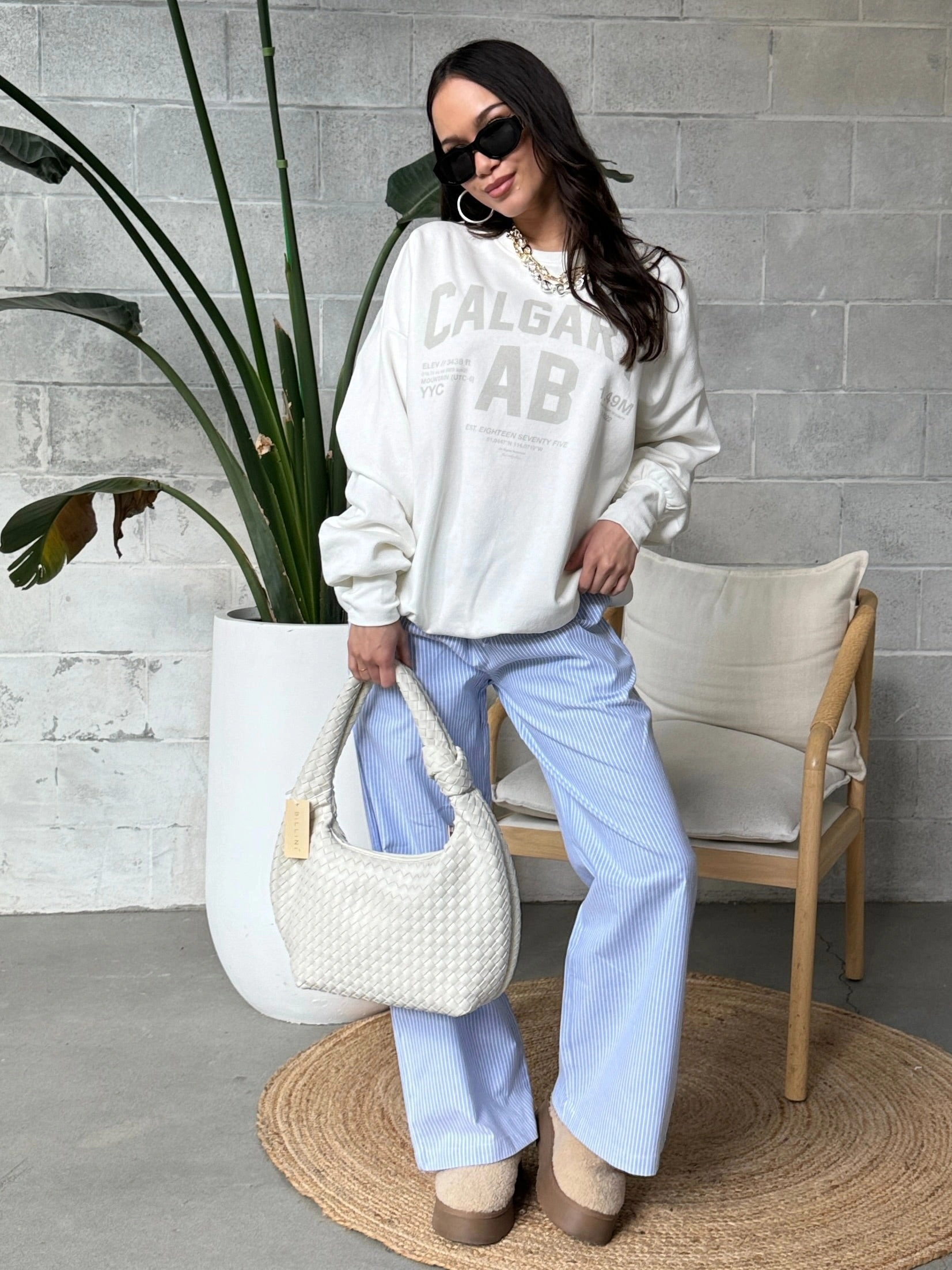 THE LAUNDRY ROOM Welcome to Calgary Crewneck Sweatshirt